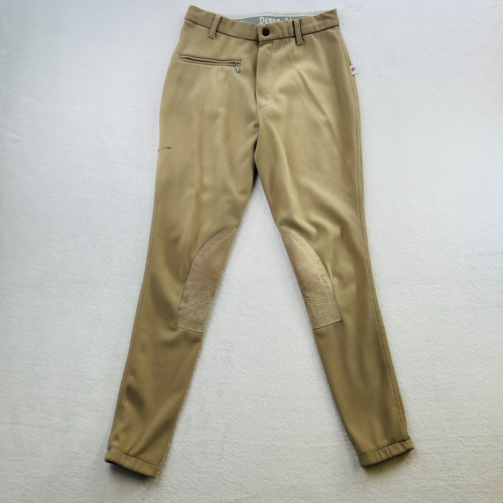 Devon Aire Riding Pants Womens 26R Brown Breeches Equestrian Horse Ladies